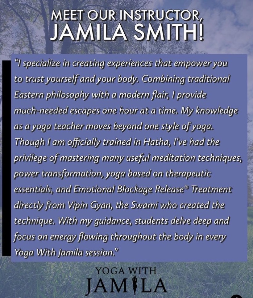 Yoga with Jamila - description