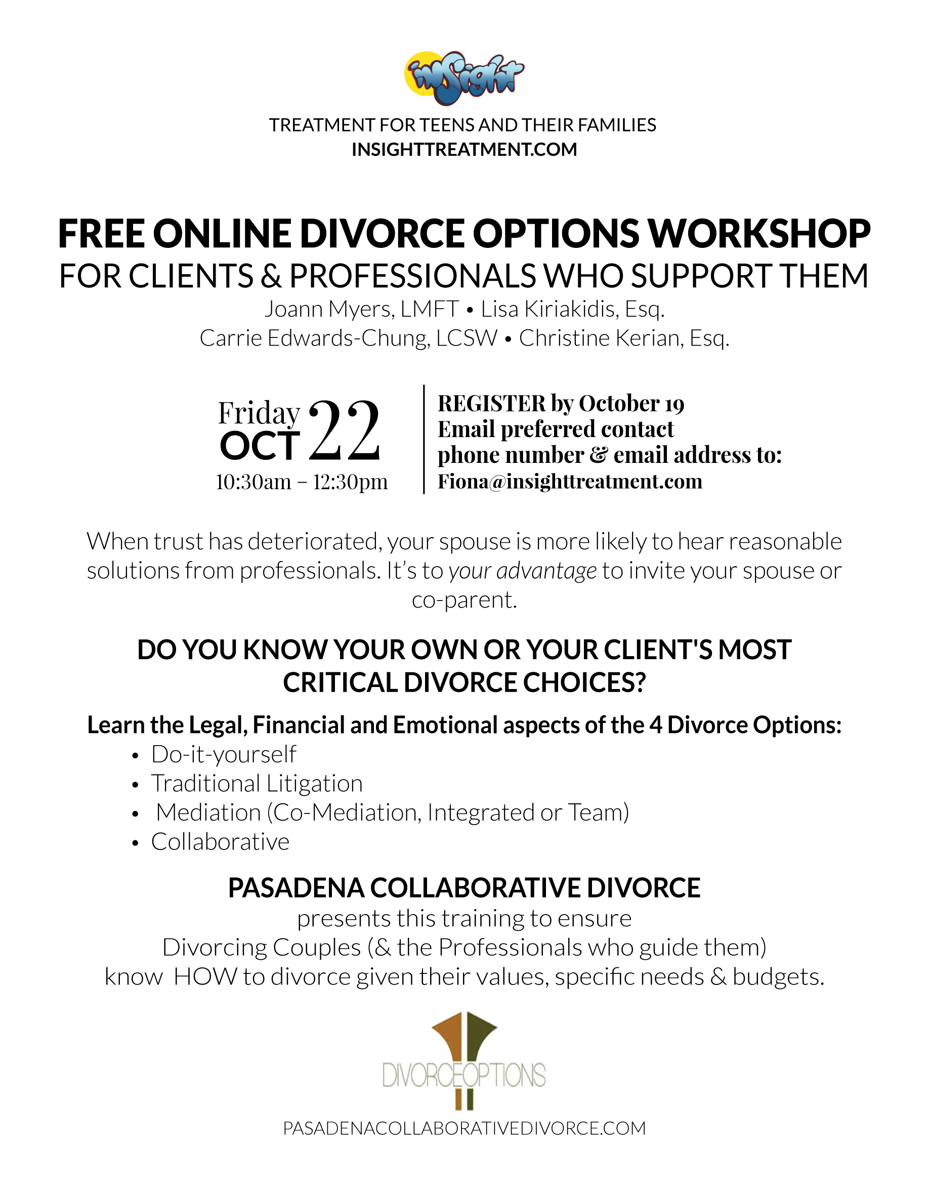 Divorce Options Workshop
