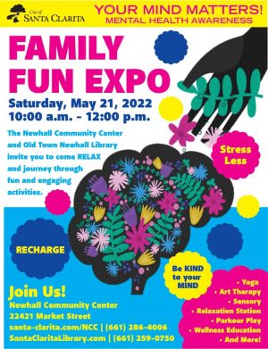 Family Fun Expo Flyer 2022 - Mental Health Awareness