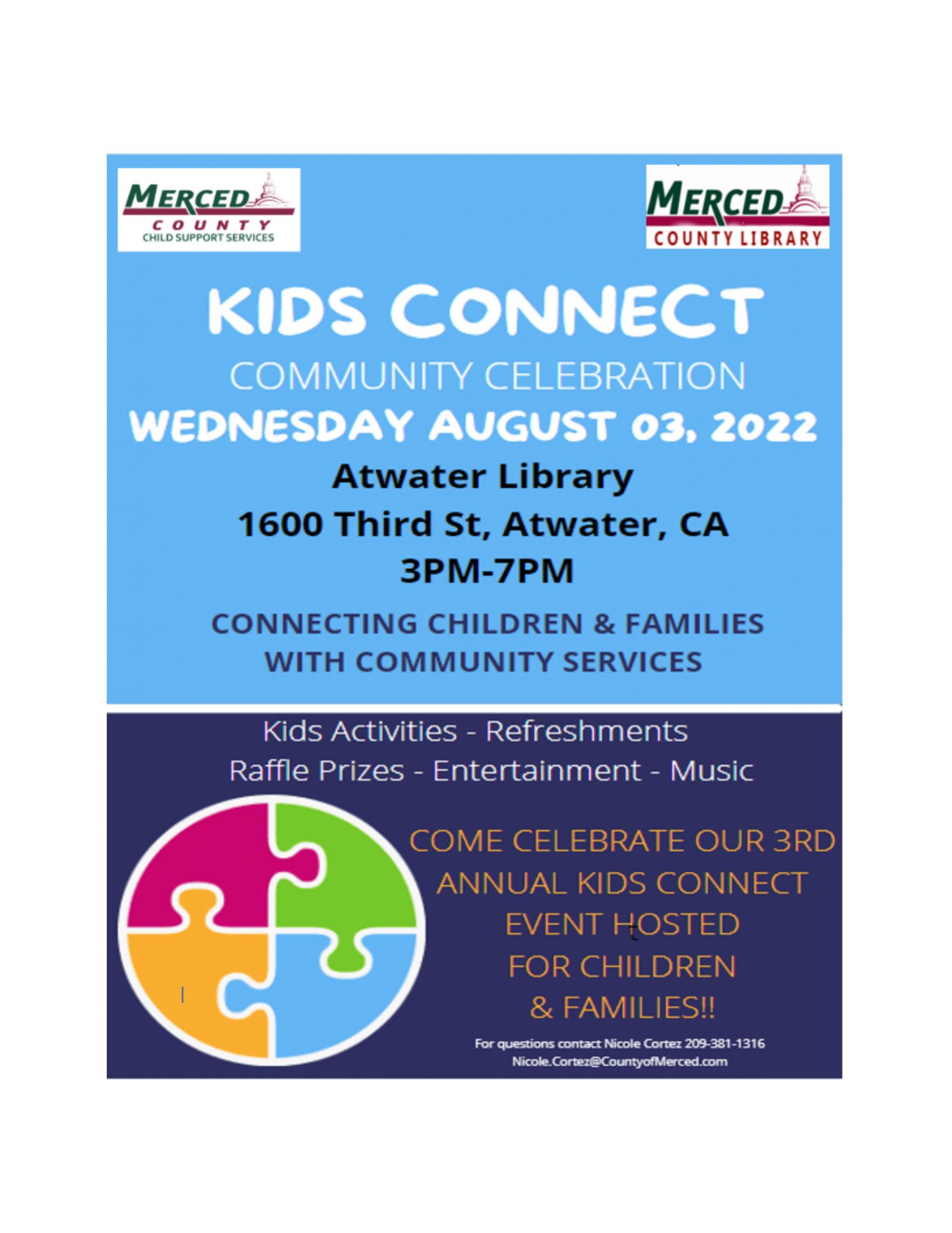  Insight Merced will be at the Merced County Kids Connect Community Celebration