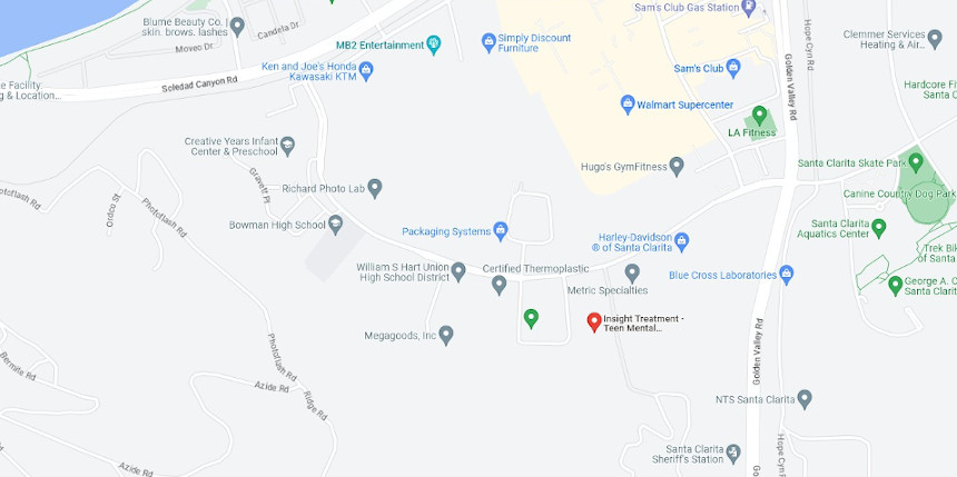 Insight Treatment Santa Clarita Location Map